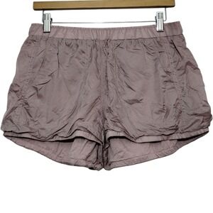 FP Movement  Sunshine Bubble Hem Shorts‎ Women's M Sport in Mauve Swoon